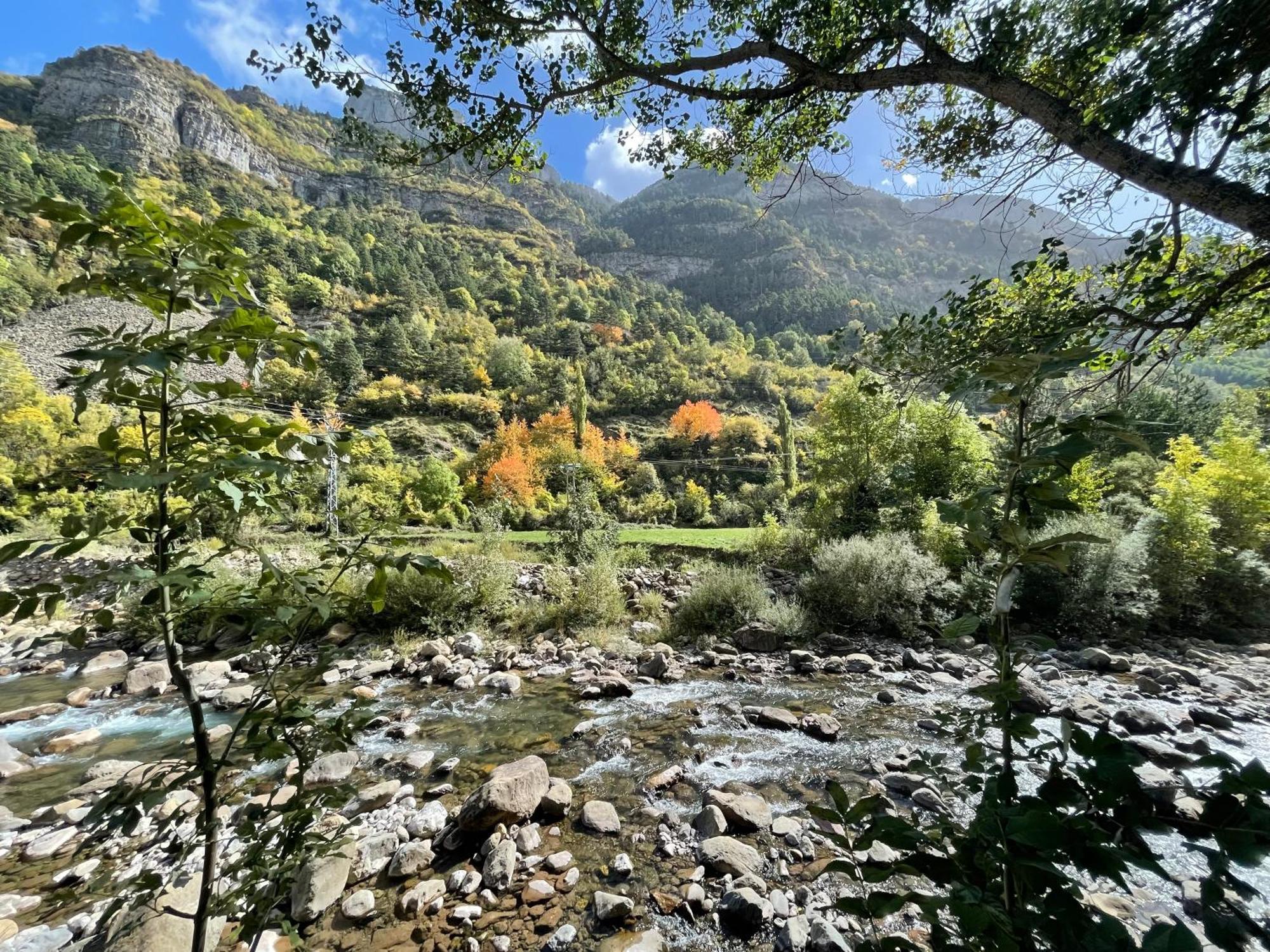Calmfranc Atico Abuhardillado Con Vistas Al Rio Y La Montana Avistamiento De Ciervos En Canfranc Pueblo מראה חיצוני תמונה